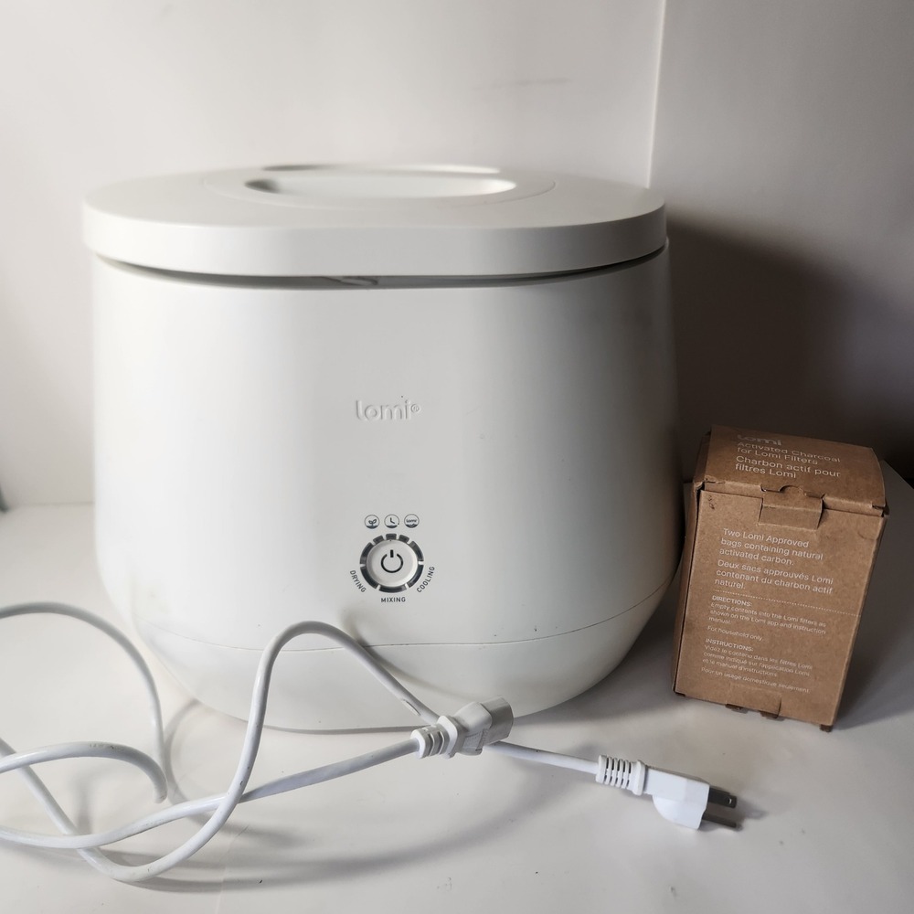Lomi Smart Kitchen Composter White Electric Countertop Food Waste Bin V1